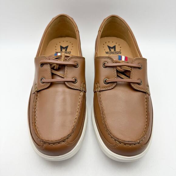 Mephisto Mens Trevis Boat Shoes US 7.5 EU 41.5 Brown Leather NWOB main image 7